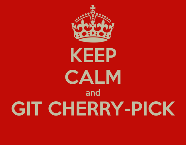 git cherry pick strategy