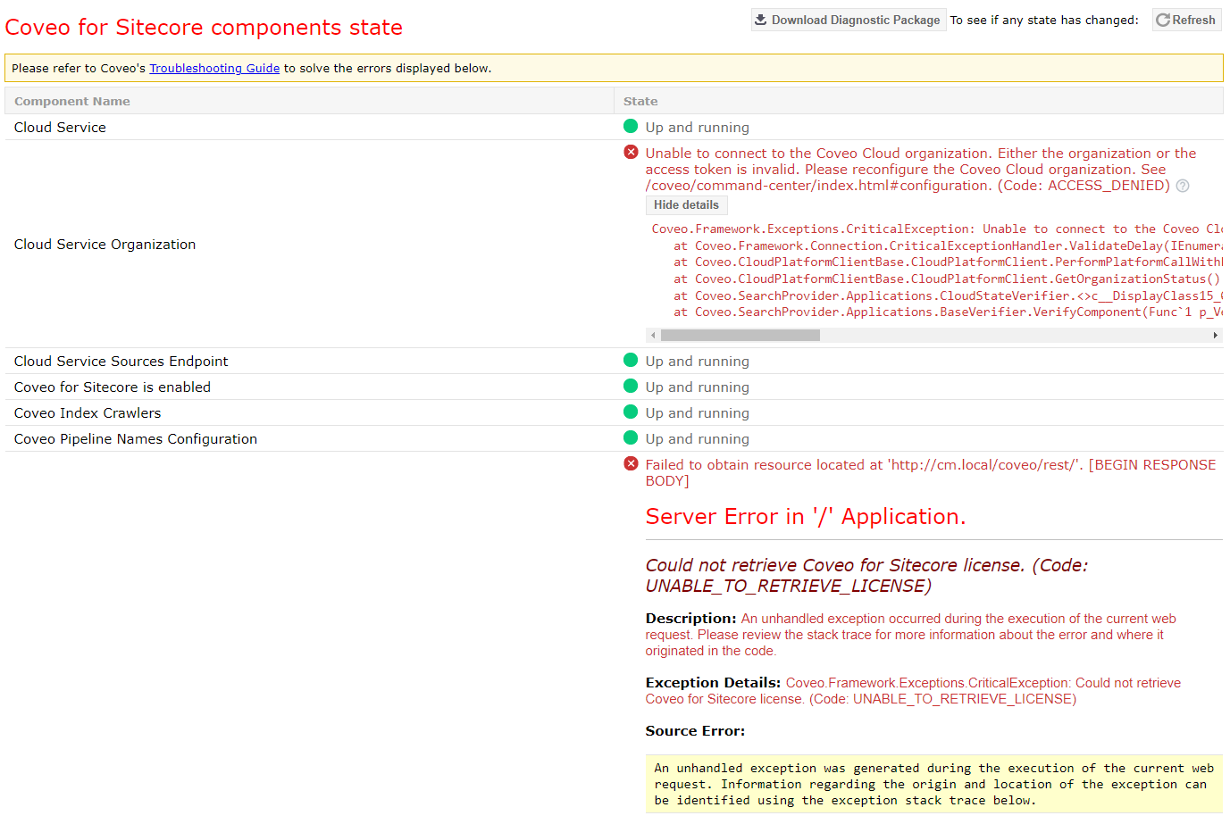 Coveo-Sitecore-Control-Panel-Diagnostic