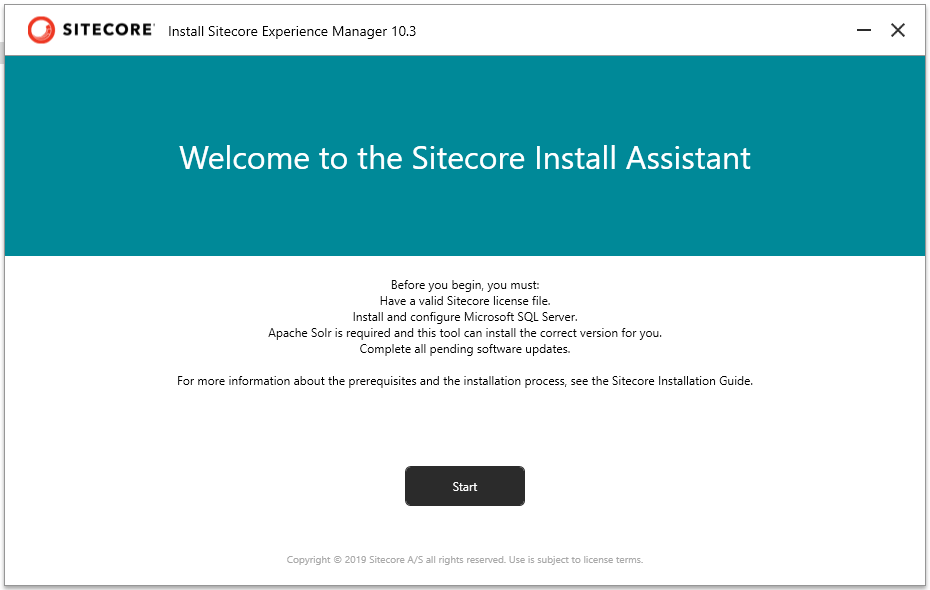 Sitecore_10_3_Installation_XM_Headless_Start